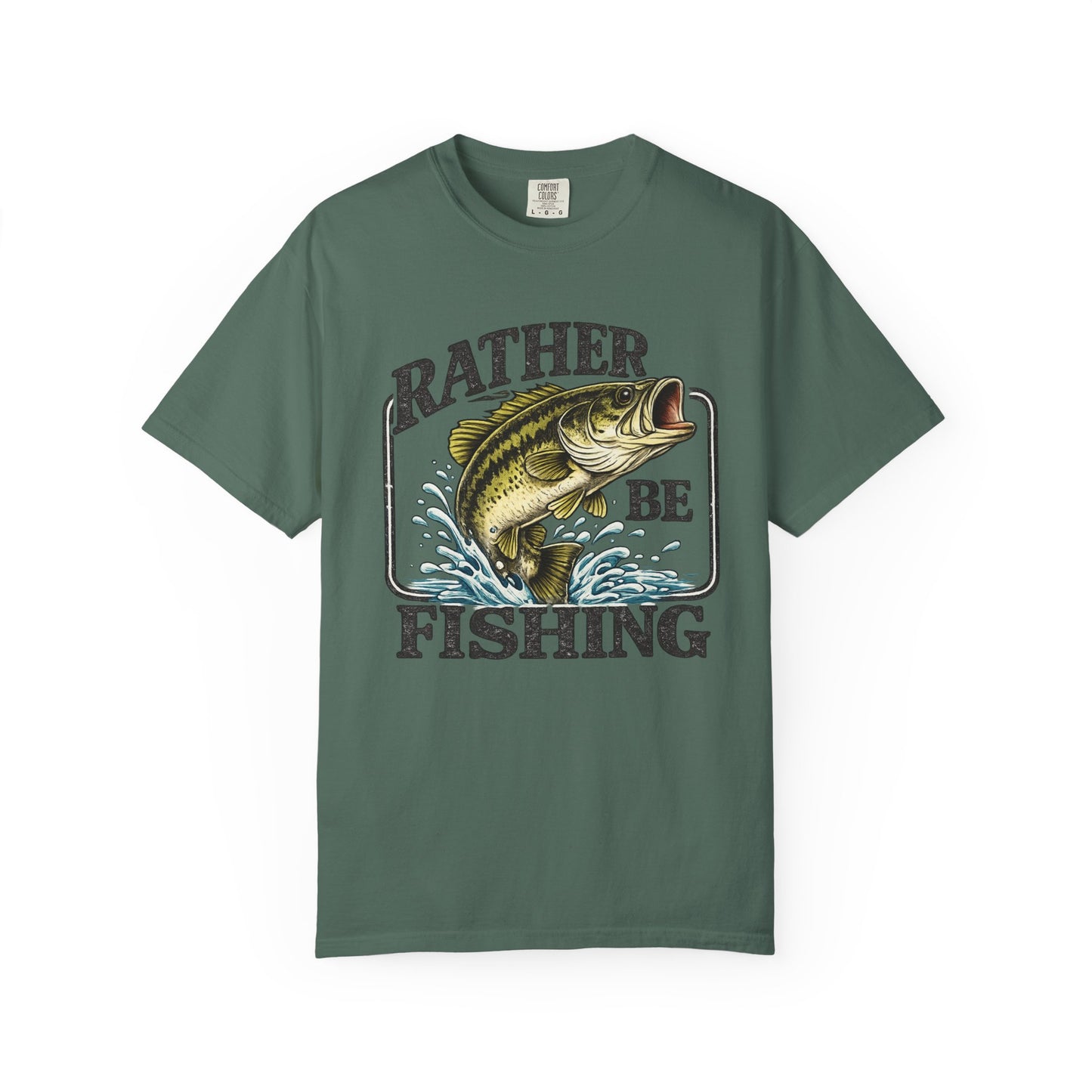 Rather Be Fishing T-Shirt — Bass Graphic Fishing Tee