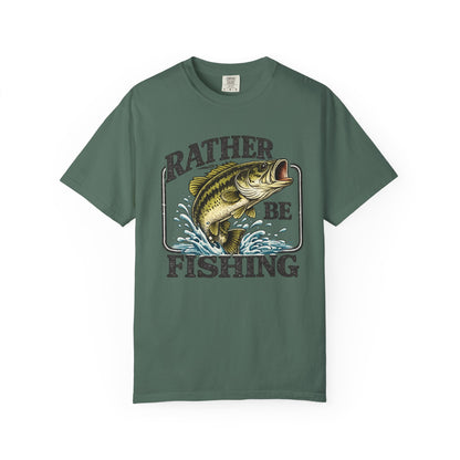 Rather Be Fishing T-Shirt — Bass Graphic Fishing Tee