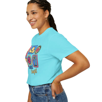 Coastal Cowgirl Graphic T-Shirt — Retro Beach Icons Tee