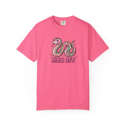 Snake "Hiss Off" Graphic T-Shirt — Retro Cute Reptile Tee