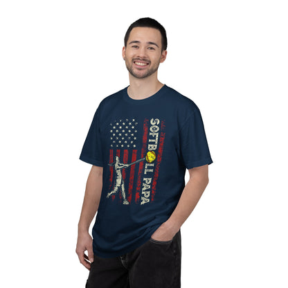 Softball Vintage Flag T-Shirt