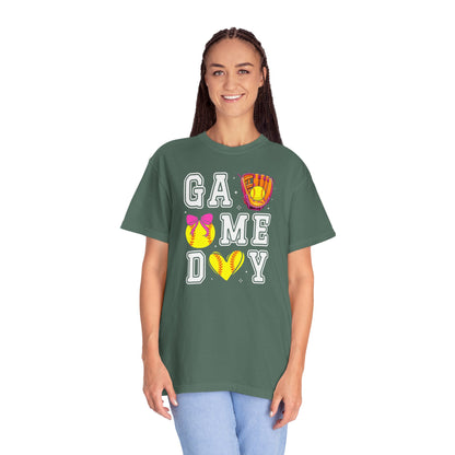 Game Day Softball T-Shirt — ‘GAME DAY’ Glove & Ball Design