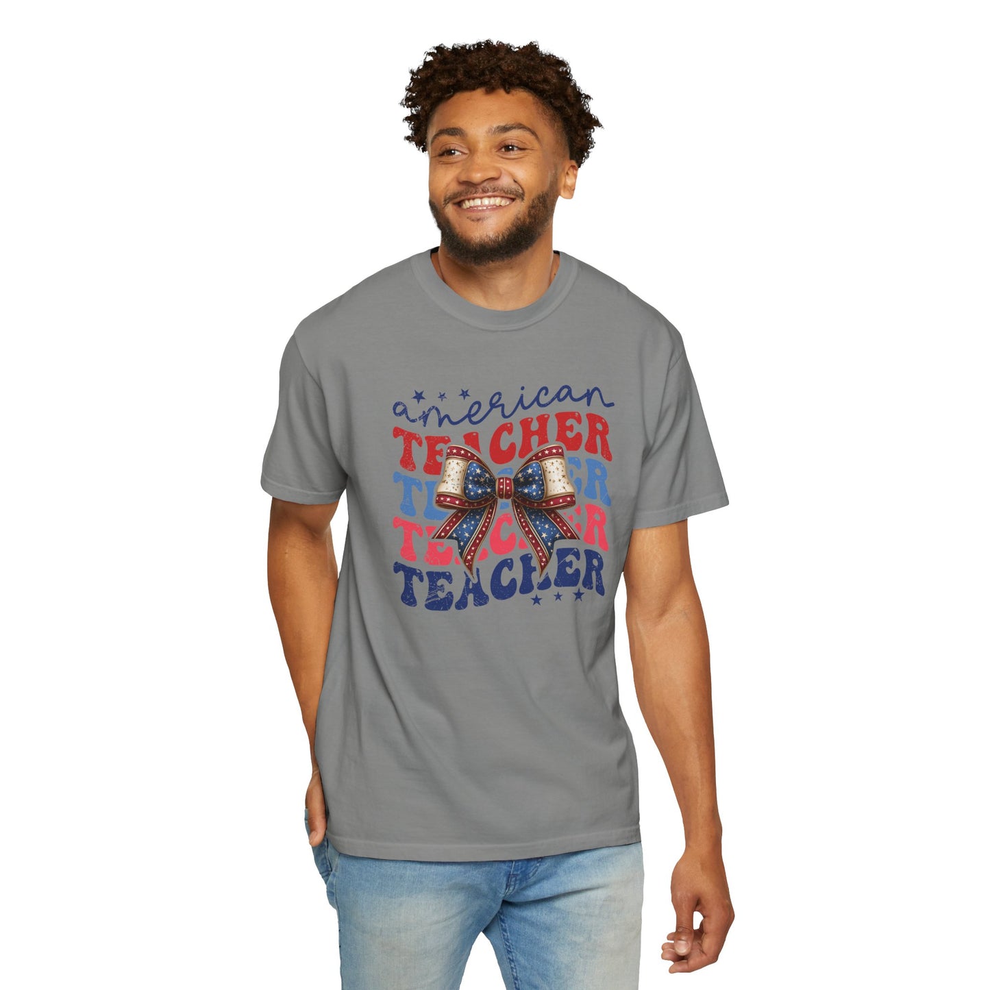 American Teacher Patriotic Graphic T-Shirt