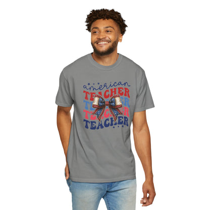 American Teacher Patriotic Graphic T-Shirt
