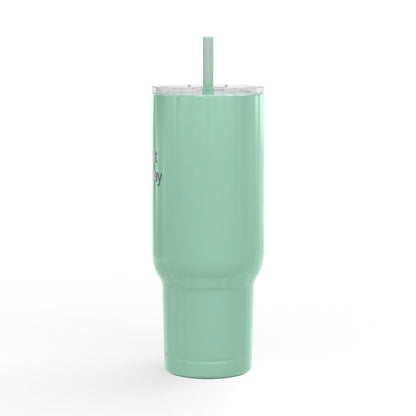 40oz Engraved Insulated Tumbler with Lid & Straw — Customizable Travel Mug
