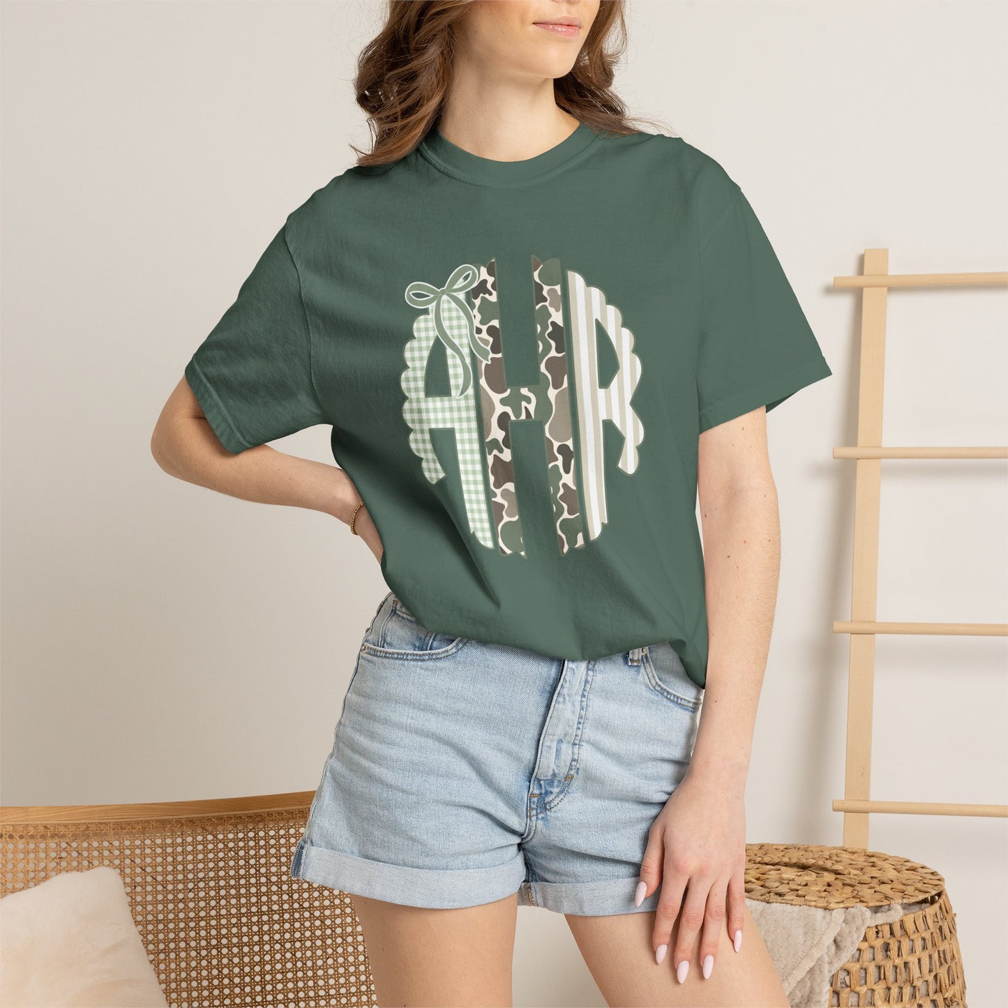 Camo Monogrammed CC Tee