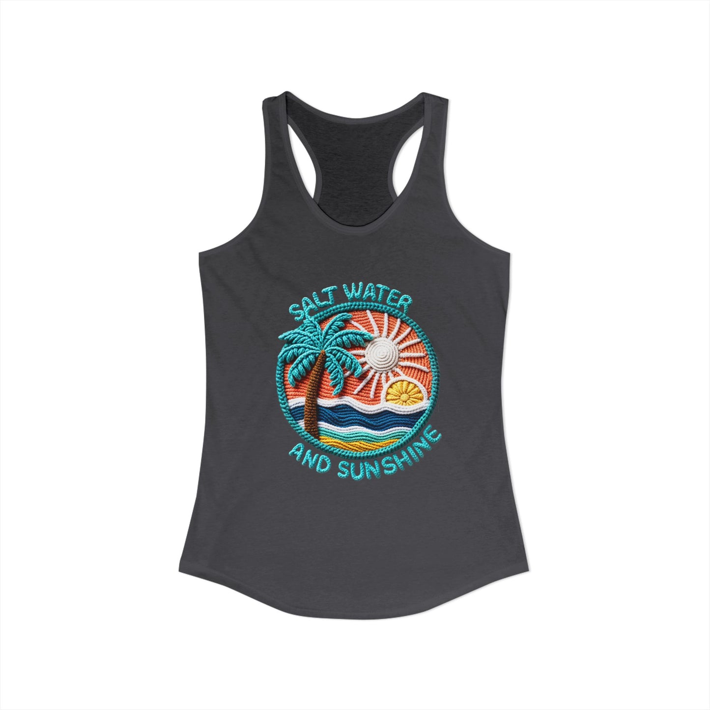 Salt water & sunshine Racerback Tank
