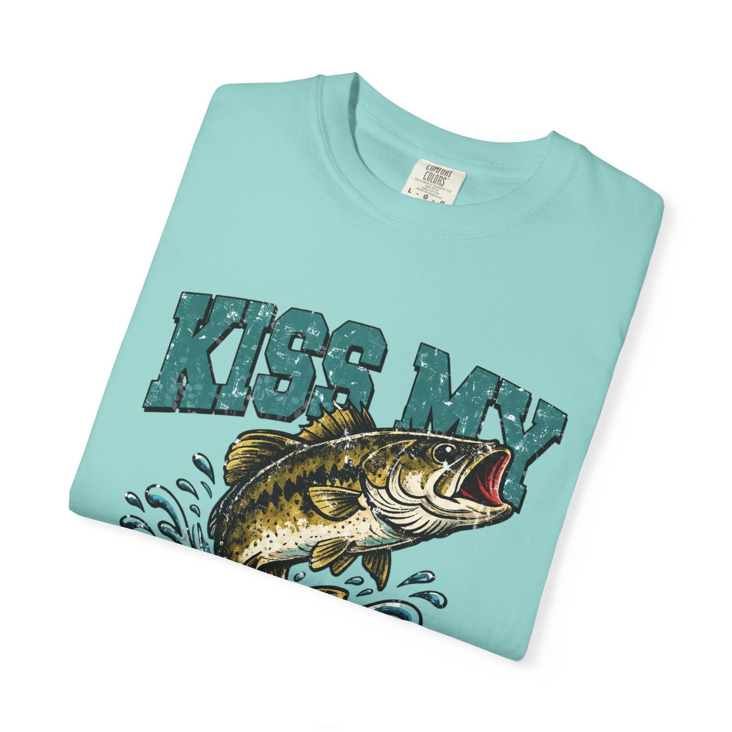 Kiss My Bass Fishing T-Shirt — Humorous Bass Angler Tee