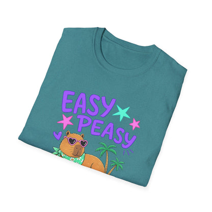 Easy Peasy Dog Tee — Relaxed Hawaiian Corgi T-Shirt