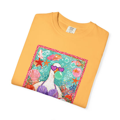 Goose in Bikini Beach T-Shirt — Cute Retro Seaside Graphic Tee