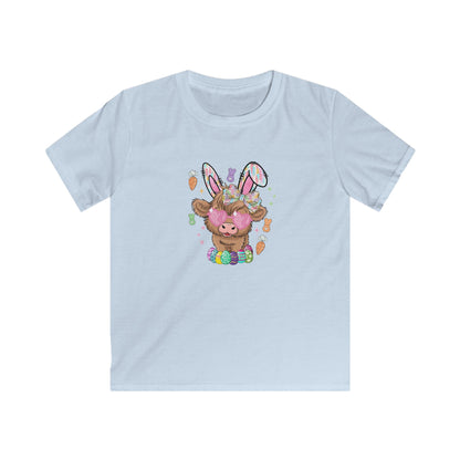 Easter Bunny Chick Kids Tee — Cute Bunny-Eared Lamb with Eggs