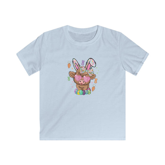 Easter Bunny Chick Kids Tee — Cute Bunny-Eared Lamb with Eggs