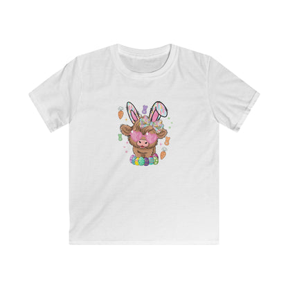 Easter Bunny Chick Kids Tee — Cute Bunny-Eared Lamb with Eggs