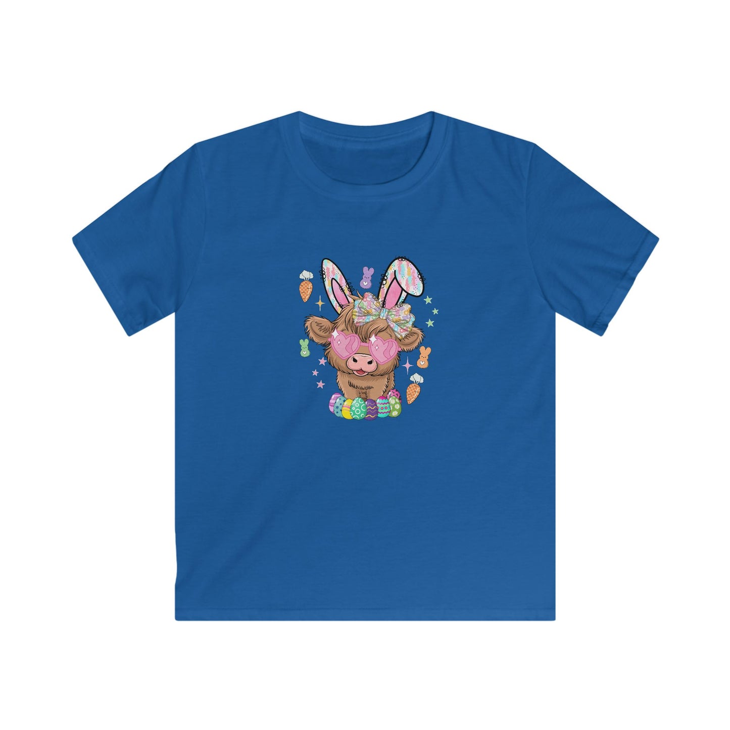 Easter Bunny Chick Kids Tee — Cute Bunny-Eared Lamb with Eggs