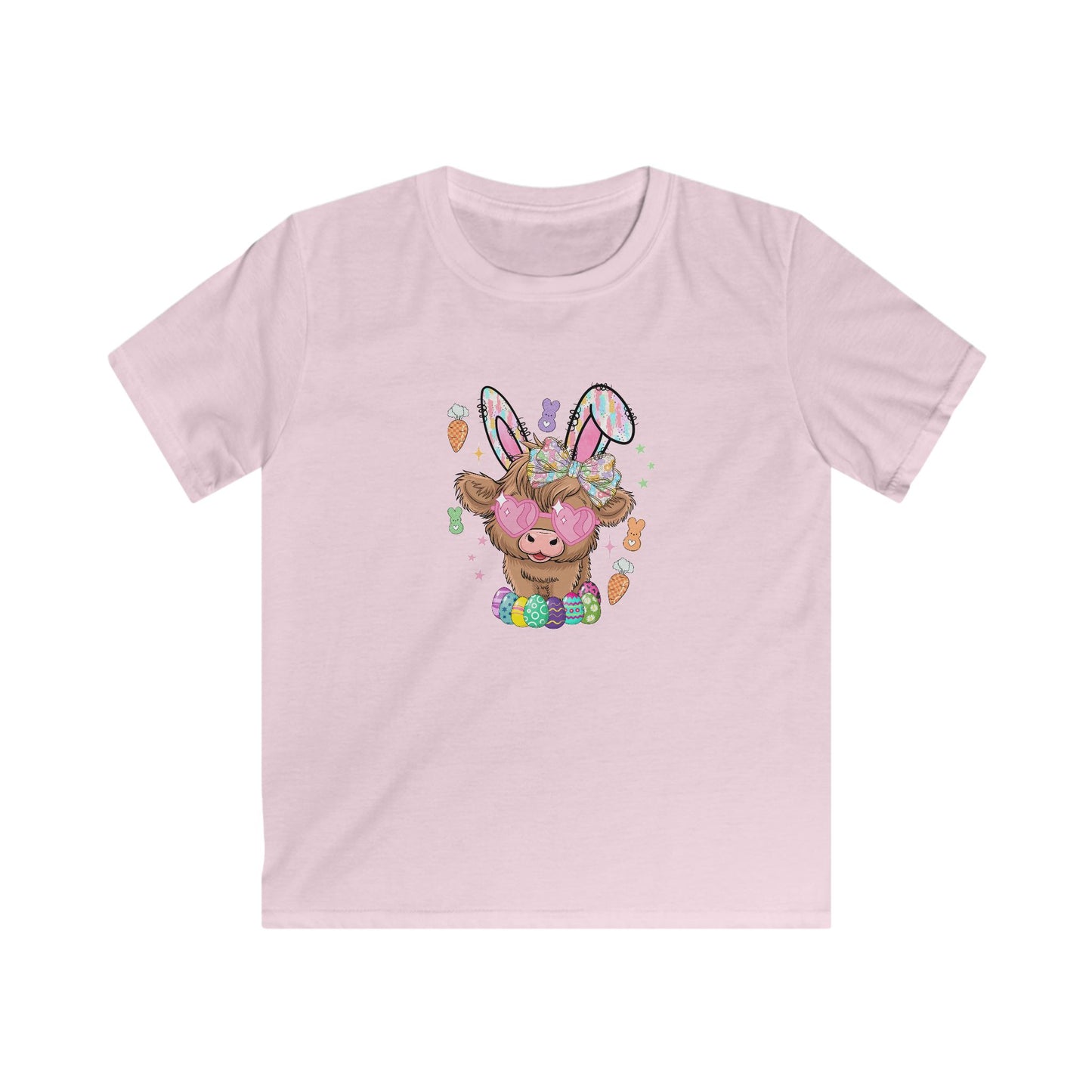 Easter Bunny Chick Kids Tee — Cute Bunny-Eared Lamb with Eggs