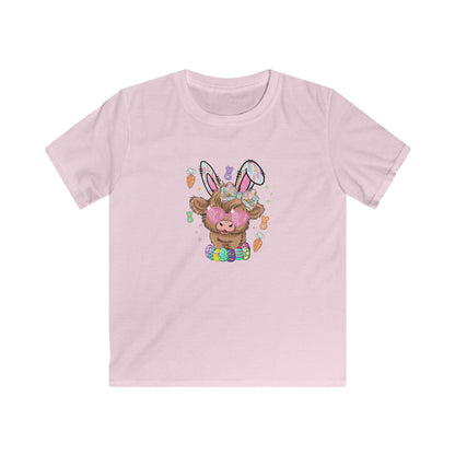 Easter Bunny Chick Kids Tee — Cute Bunny-Eared Lamb with Eggs