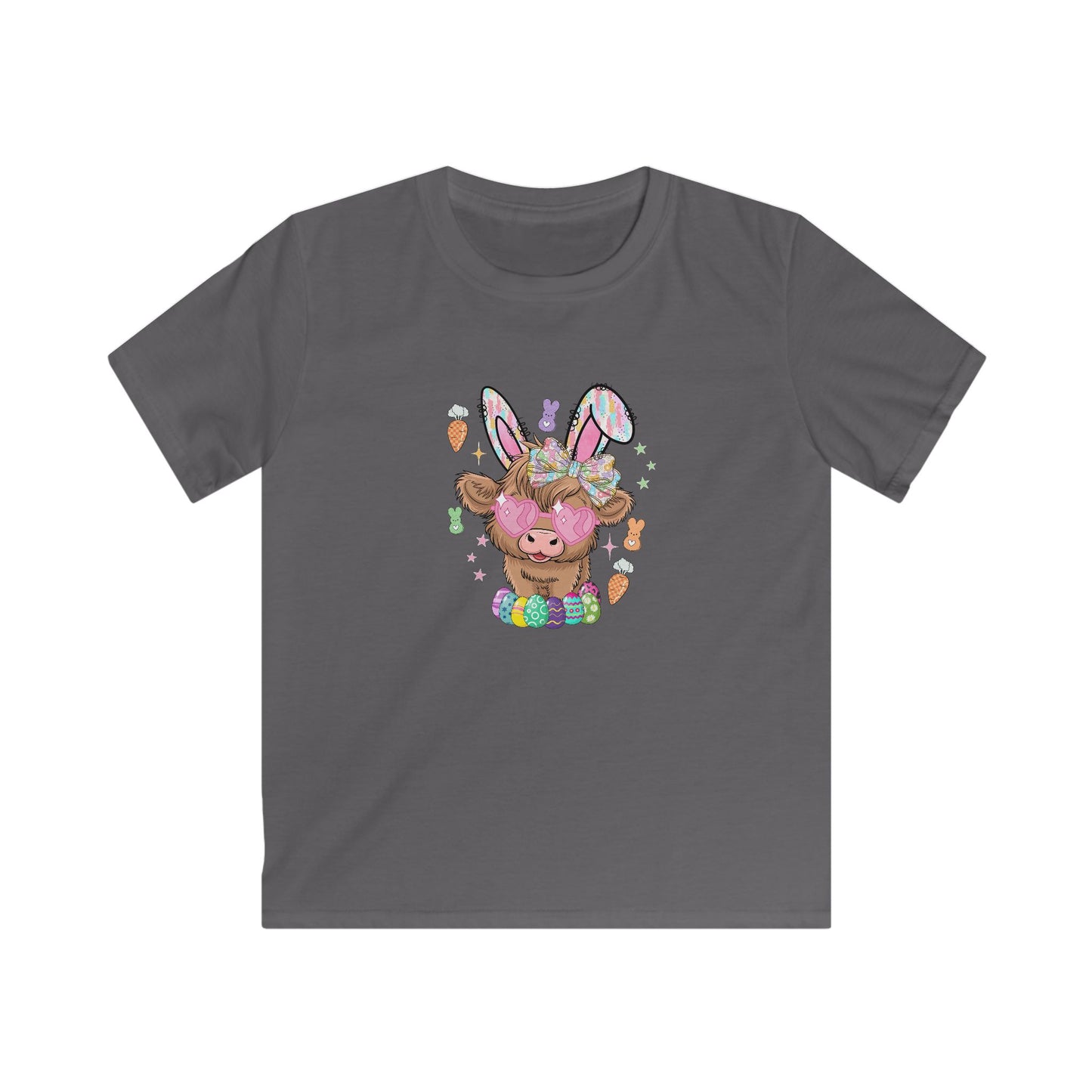 Easter Bunny Chick Kids Tee — Cute Bunny-Eared Lamb with Eggs
