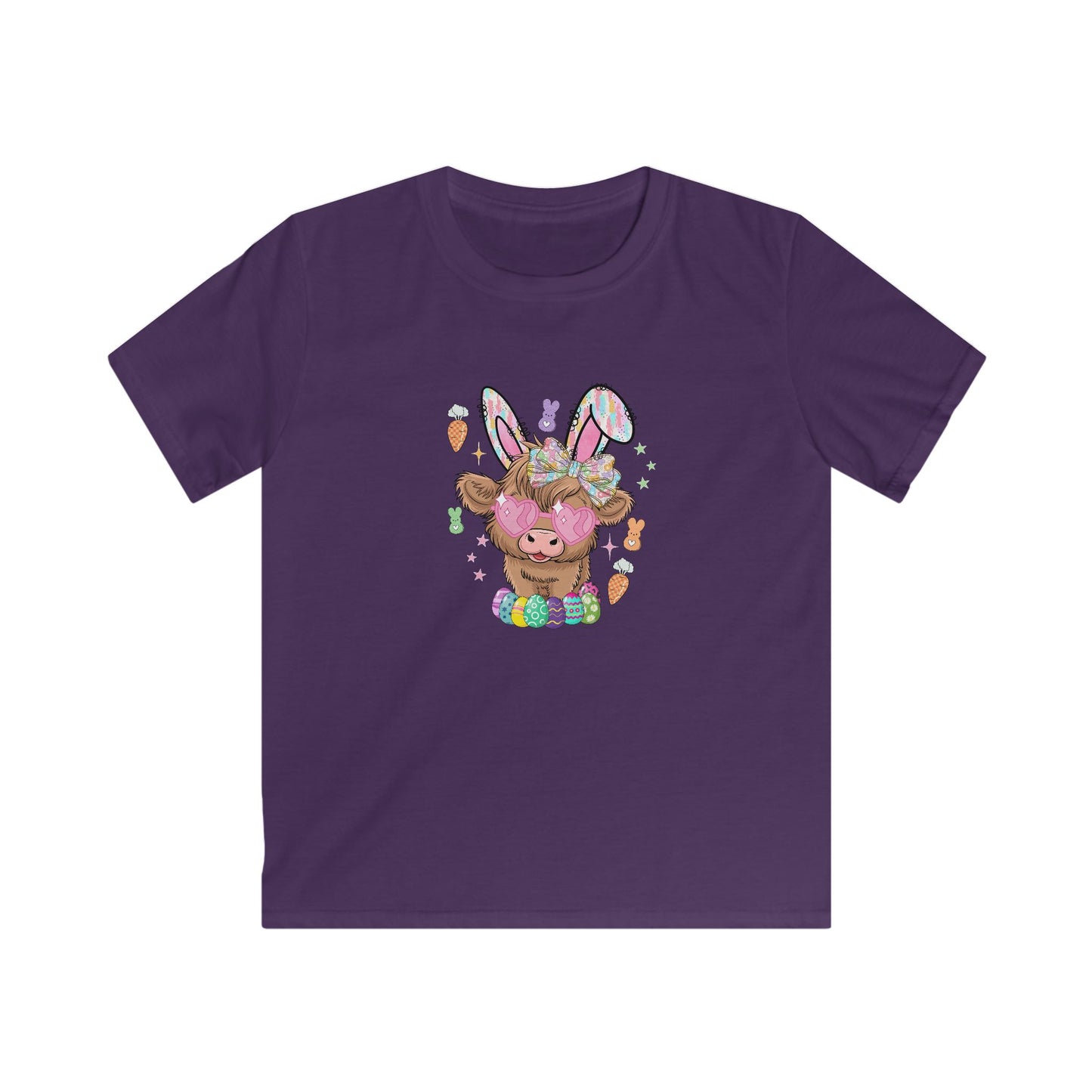 Easter Bunny Chick Kids Tee — Cute Bunny-Eared Lamb with Eggs