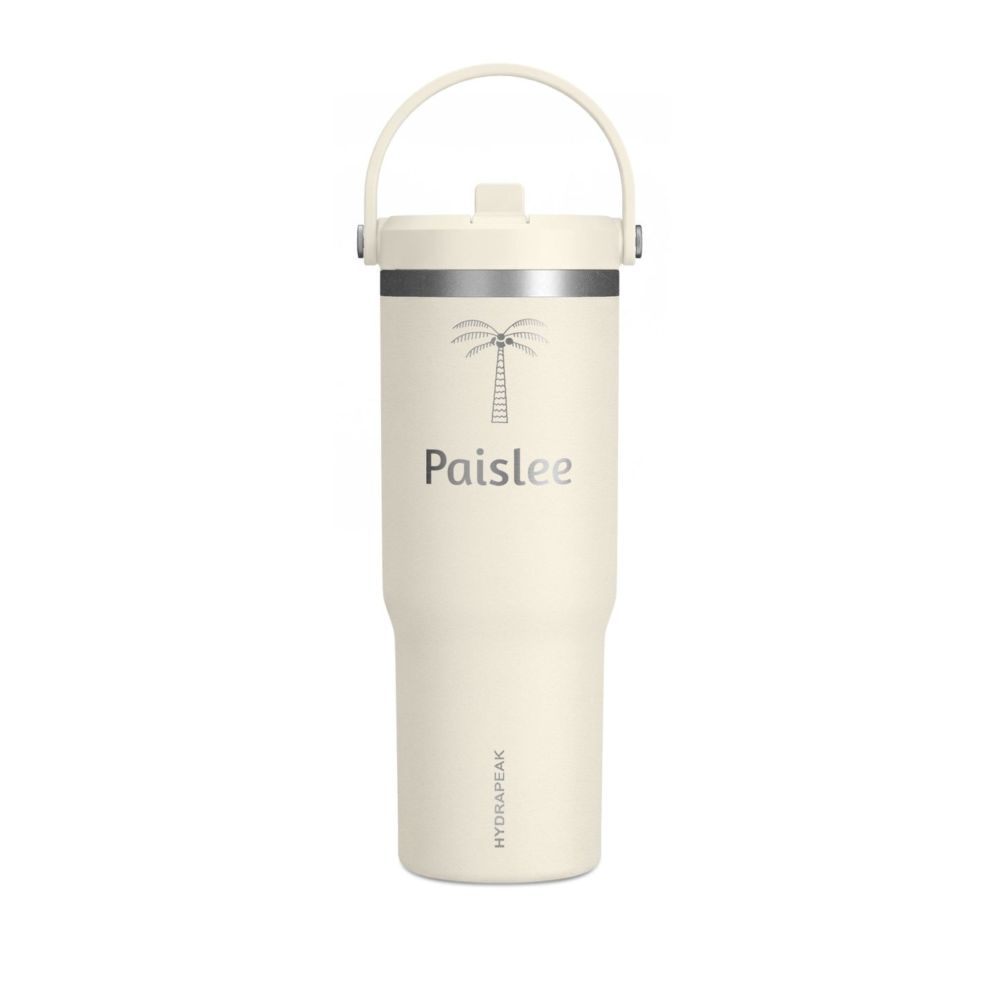 Personalized 32oz Tumbler - Palm Tree Name Engraved Travel Bottle