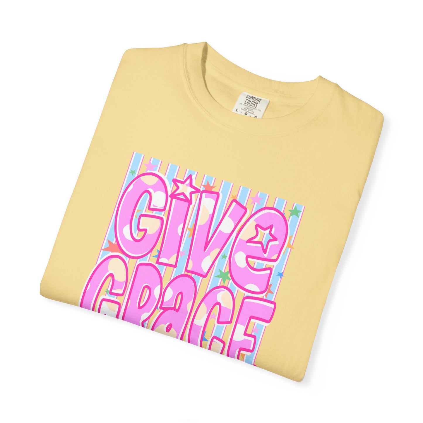 Give Grace T-Shirt — Pastel Retro Graphic Tee