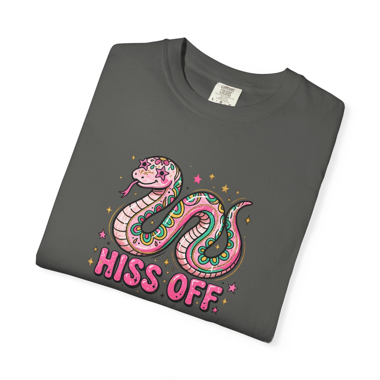 Snake "Hiss Off" Graphic T-Shirt — Retro Cute Reptile Tee