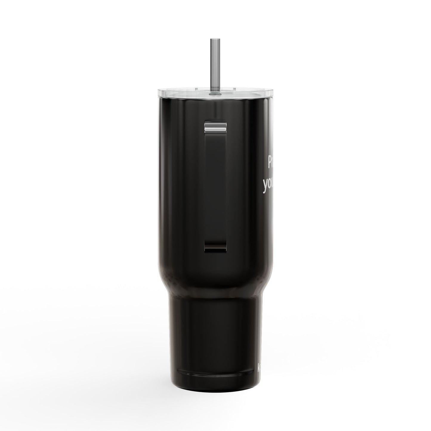 40oz Engraved Insulated Tumbler with Lid & Straw — Customizable Travel Mug