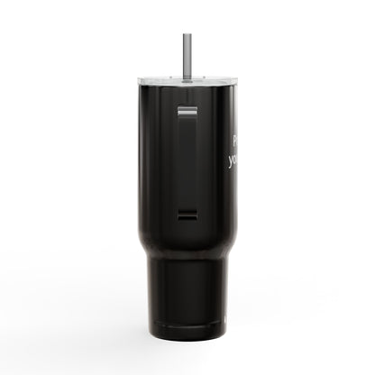 40oz Engraved Insulated Tumbler with Lid & Straw — Customizable Travel Mug