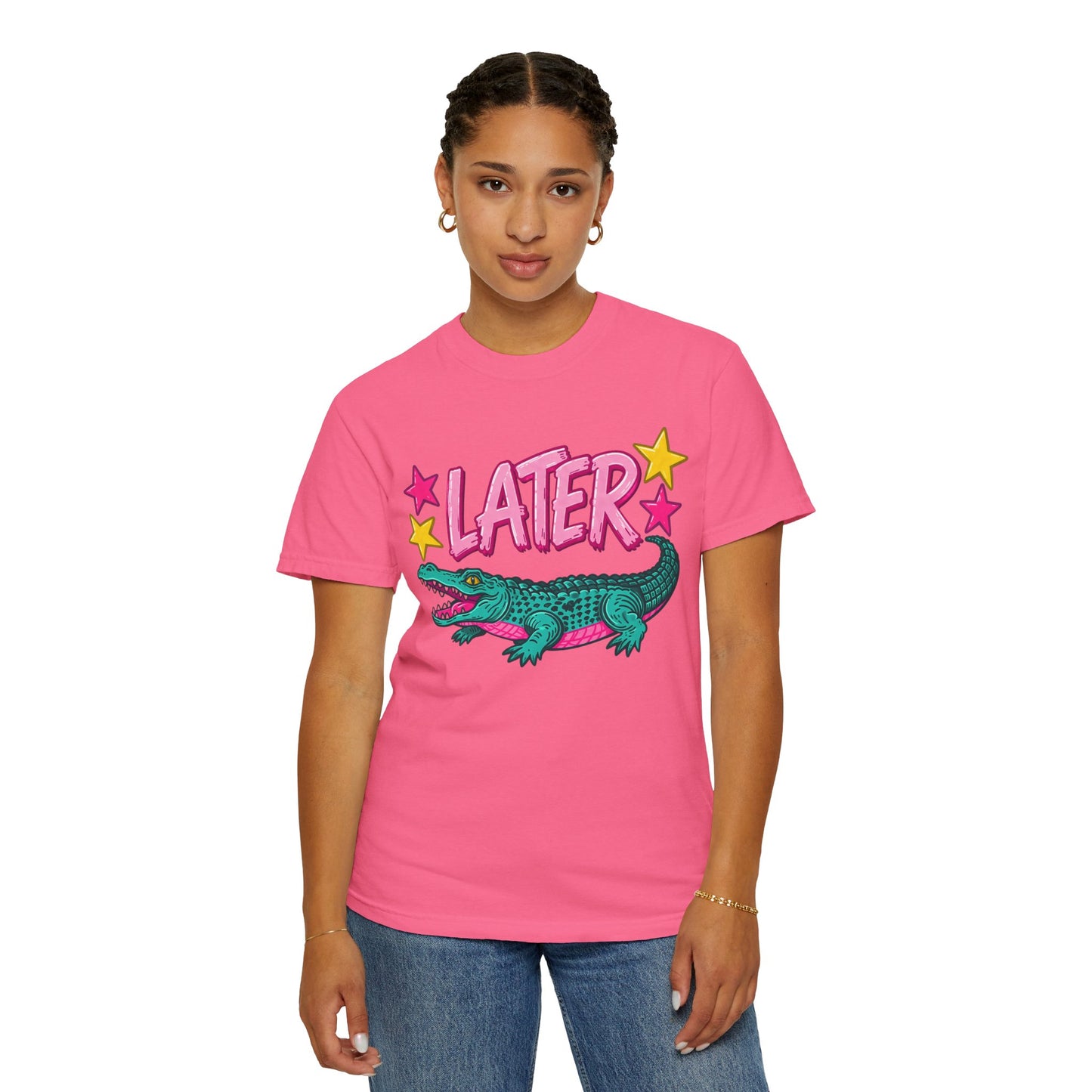 Later Gator Graphic T-Shirt — Retro Cartoon Alligator Tee