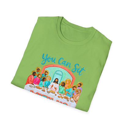 You Can Sit With Us T-Shirt — Inclusive Retro Last Supper Graphic Tee