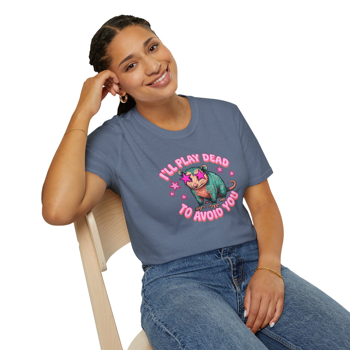 Introvert Sloth T-Shirt — "I’ll Play Dead to Avoid You" Cute Anti-Social Graphic Tee