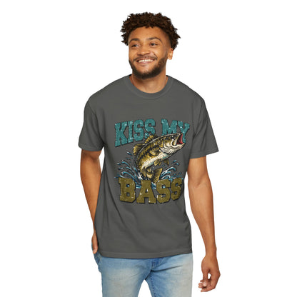 Kiss My Bass Fishing T-Shirt — Humorous Bass Angler Tee