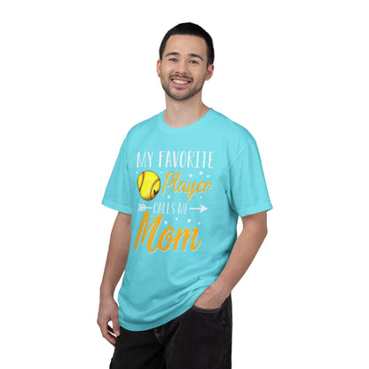 Softball Mom T-Shirt – “My Favorite Player Calls Me Mom” Graphic Tee