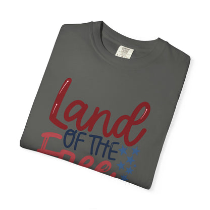 Land of the Free T-Shirt — 'Land of the Free Because of the Brave' Patriotic Tee