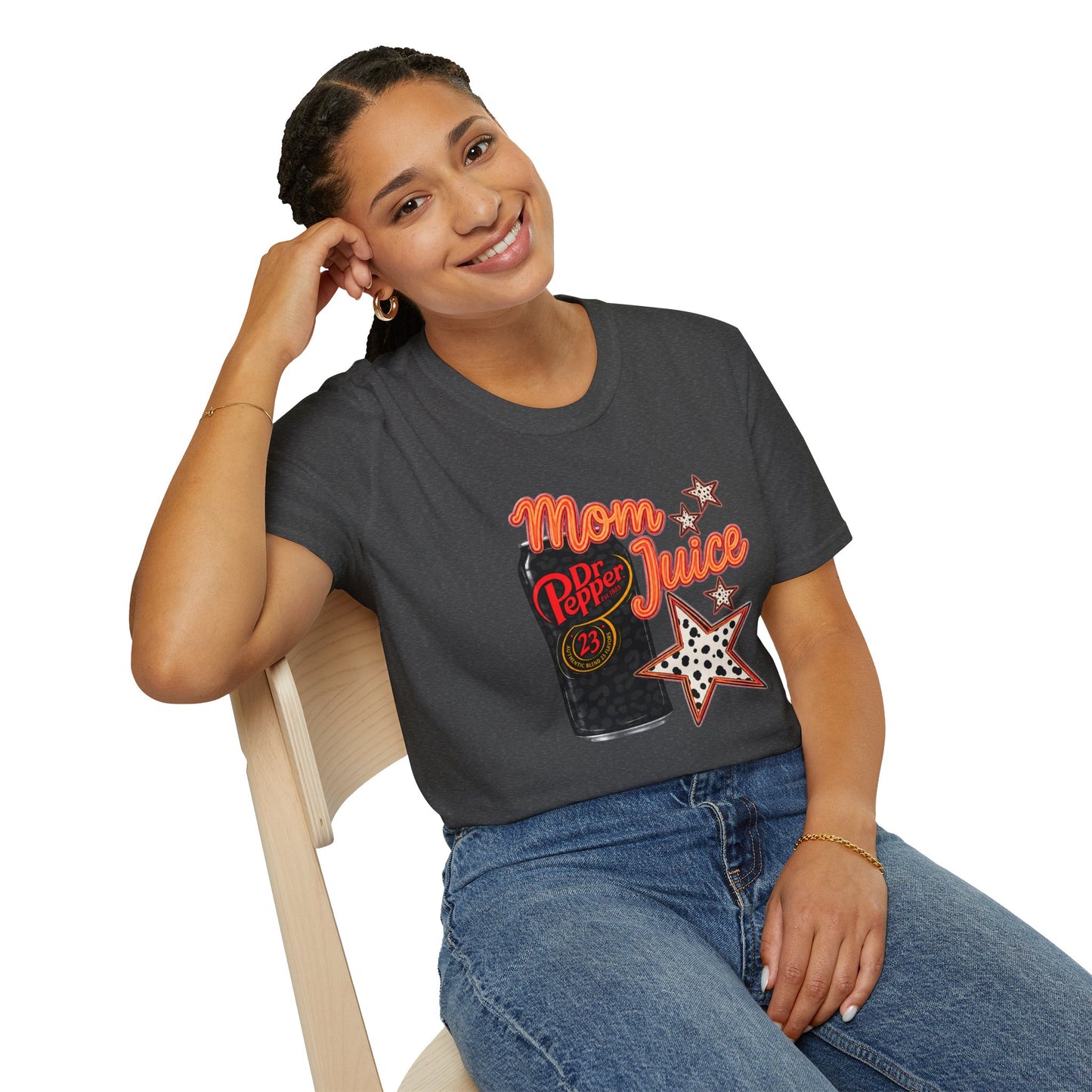 Mom Juice Dr Pepper T-Shirt – Retro Soda Graphic Tee for Moms