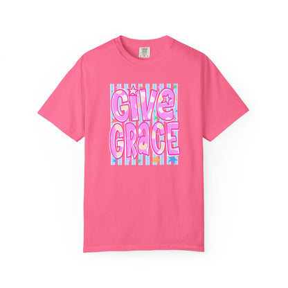 Give Grace T-Shirt — Pastel Retro Graphic Tee