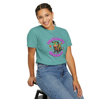 Emotionally Deceased T-Shirt — Vintage Cat Graphic Tee