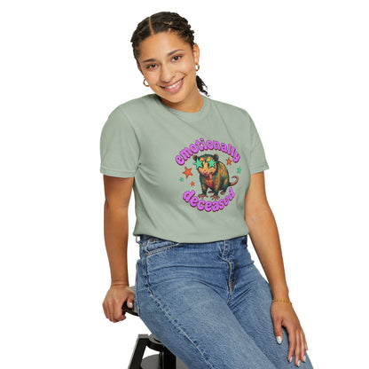 Emotionally Deceased T-Shirt — Vintage Cat Graphic Tee