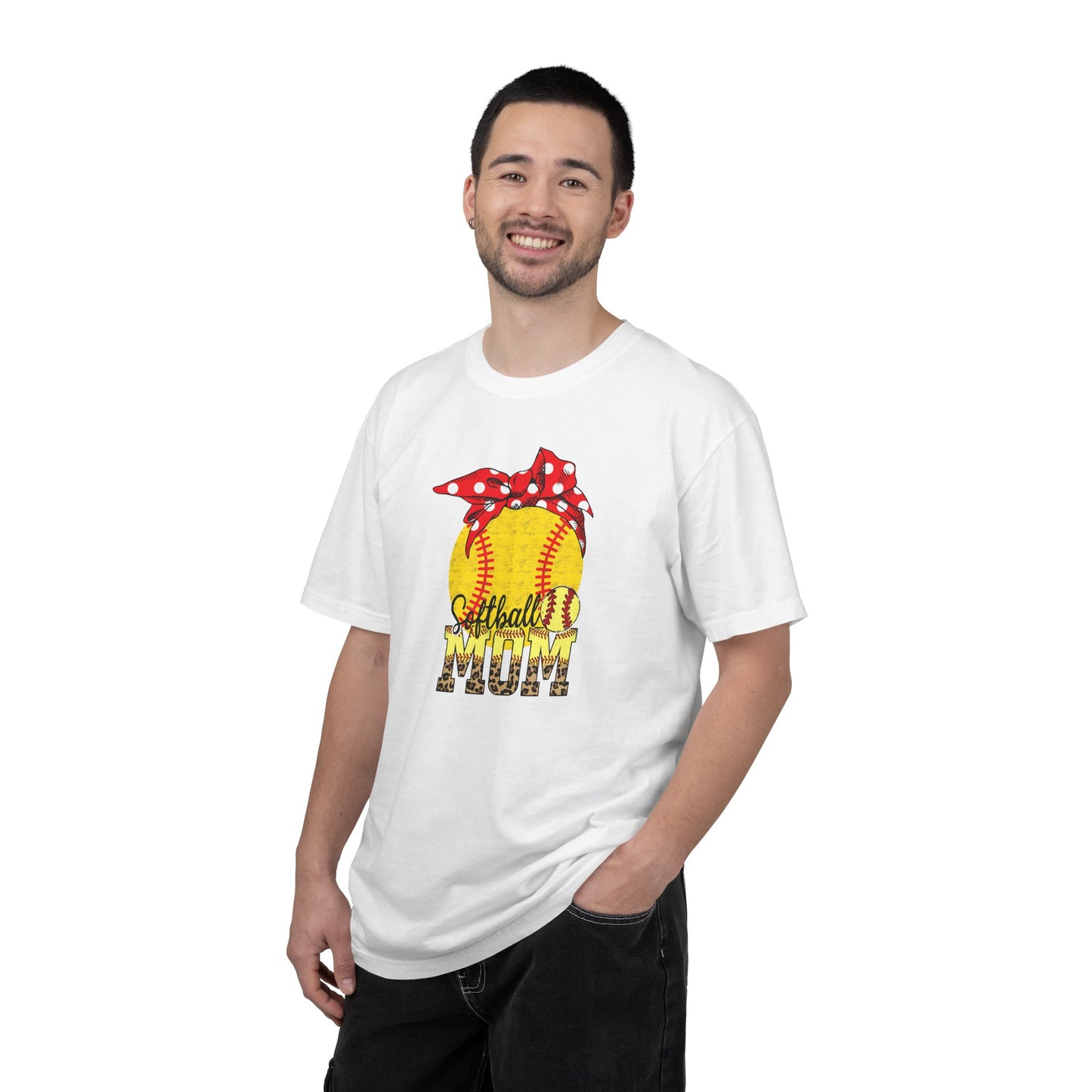 Softball Mom T-Shirt — Vintage Softball Graphic with Bandana Accent