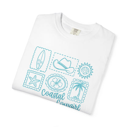 Coastal Cowgirl T-Shirt — Beachy Surf & Western Stamp Graphic Tee