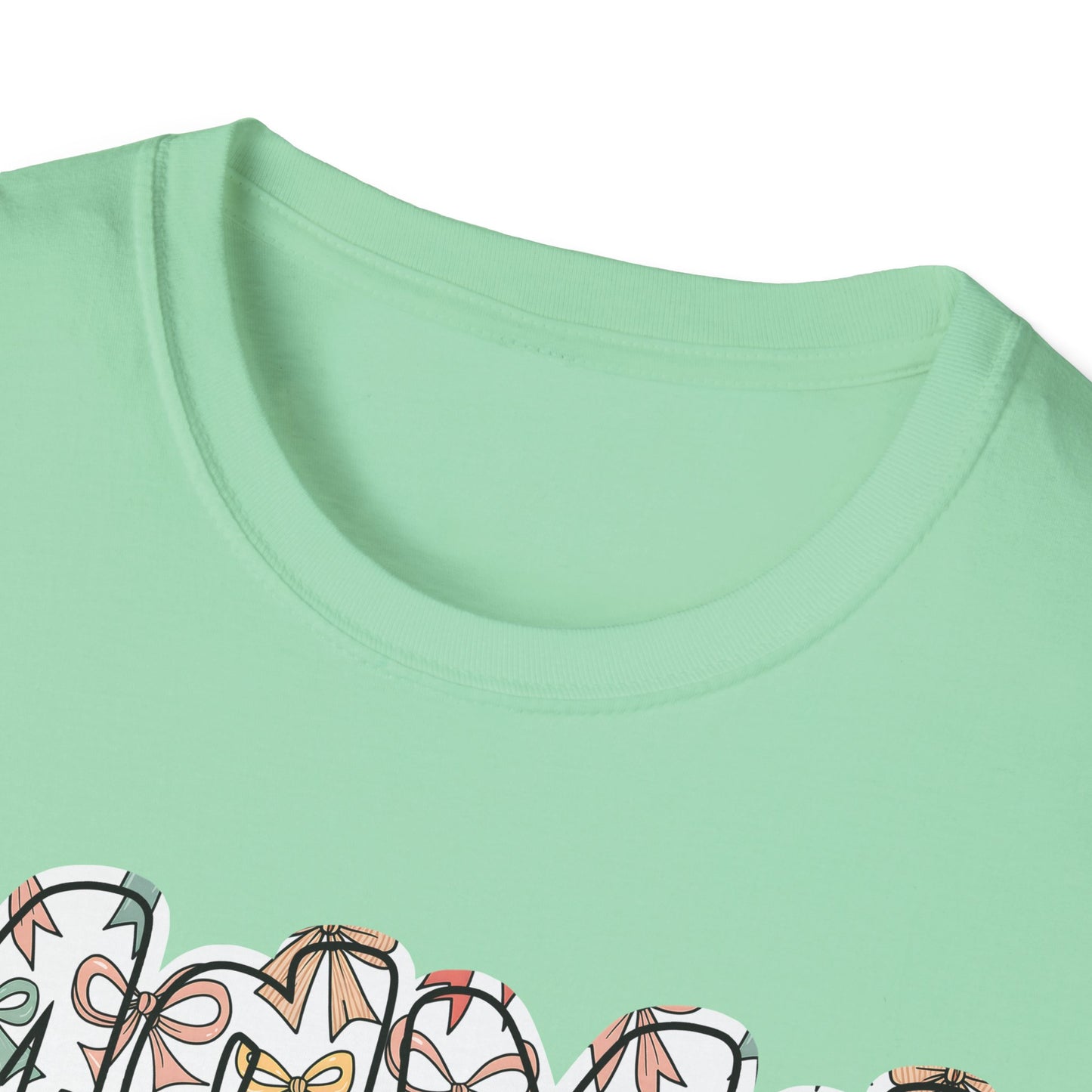 Mama Floral Typography T-Shirt — 'MAMA' Bow Graphic, Cute Mother's Day Gift