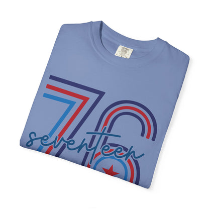 Seventeen Retro 78 Tee — Vintage Red, White & Blue Athletic Graphic T-Shirt