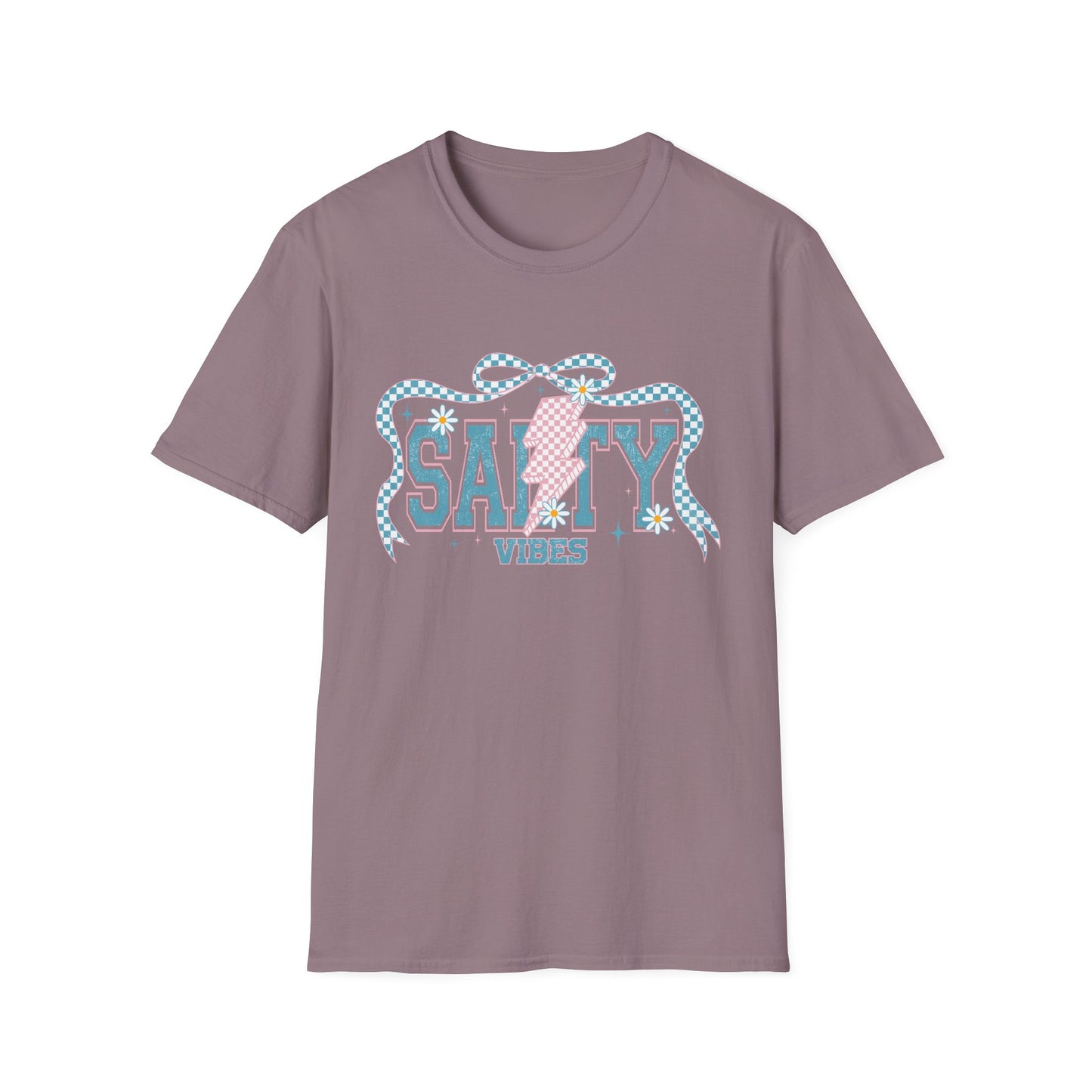 Salty Vibes Beach T-Shirt — Retro Seashell Graphic Tee