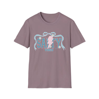Salty Vibes Beach T-Shirt — Retro Seashell Graphic Tee