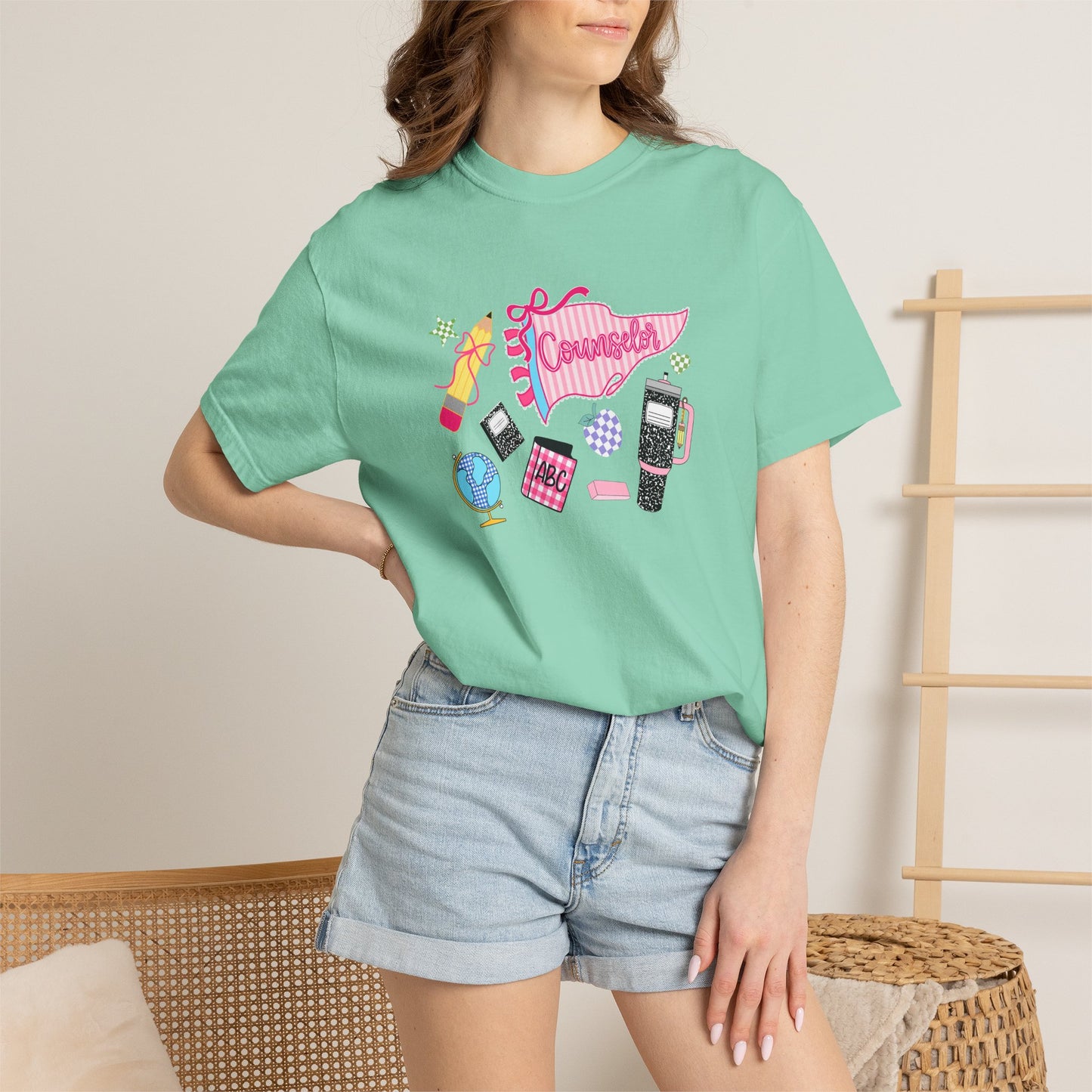 Retro Teen Essentials Graphic T-Shirt — 'Cassette' Collage Design