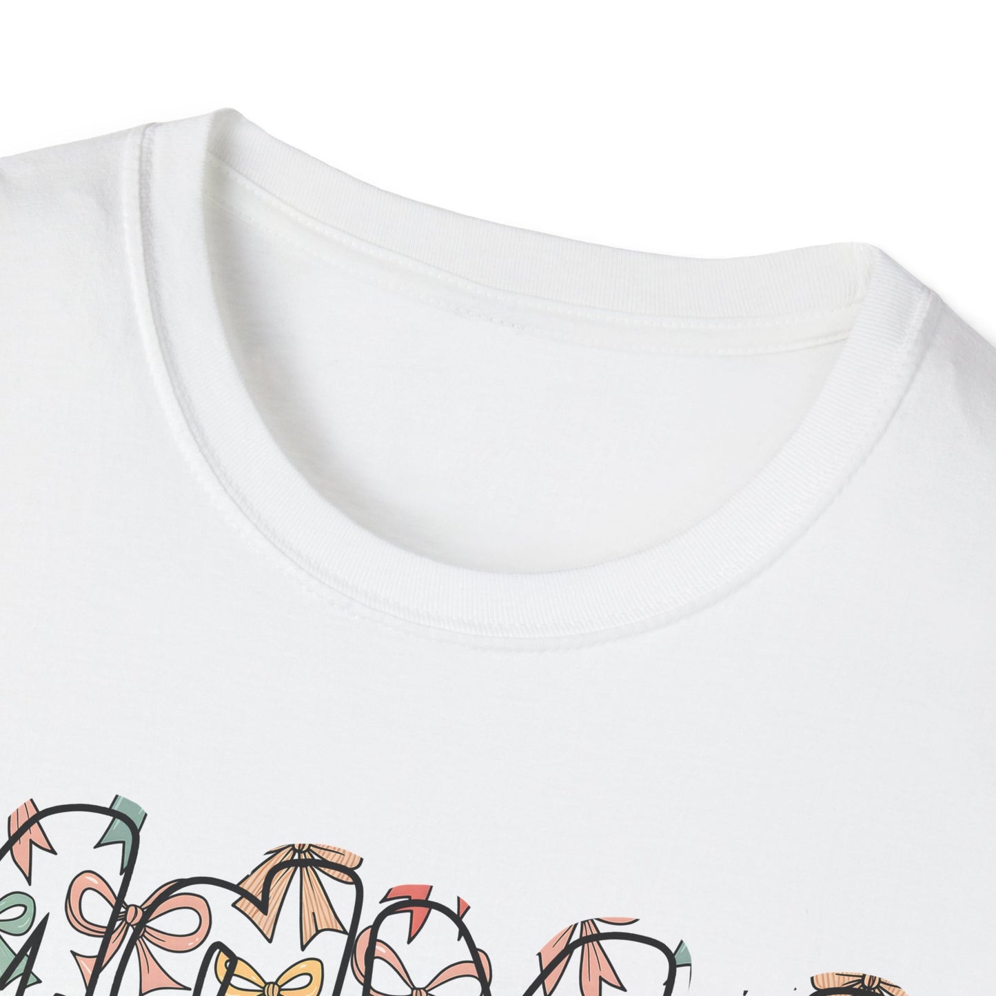 Mama Floral Typography T-Shirt — 'MAMA' Bow Graphic, Cute Mother's Day Gift