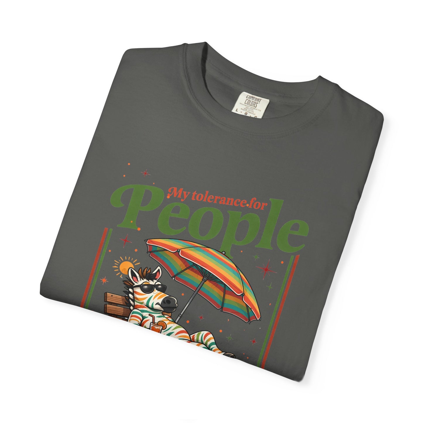 T-Shirt — "No Vibes For People" Relaxing Beach Lounger Graphic Tee