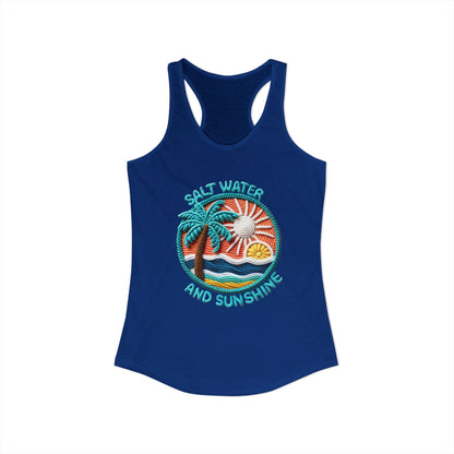 Salt water & sunshine Racerback Tank