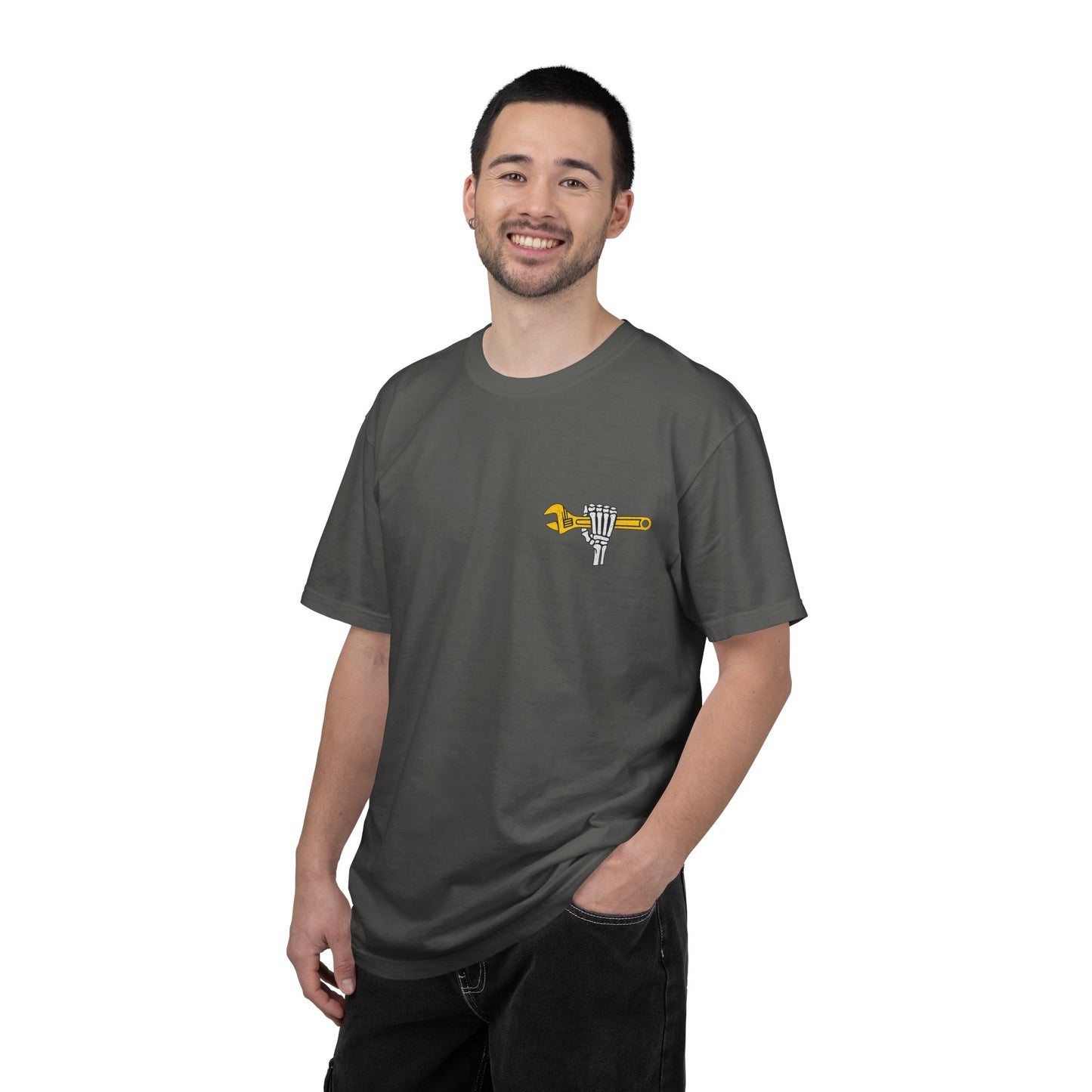 Mechanic T-Shirt — "I Can Fix a Lot of Things (But I Can't Fix Stupid)" Graphic Tee