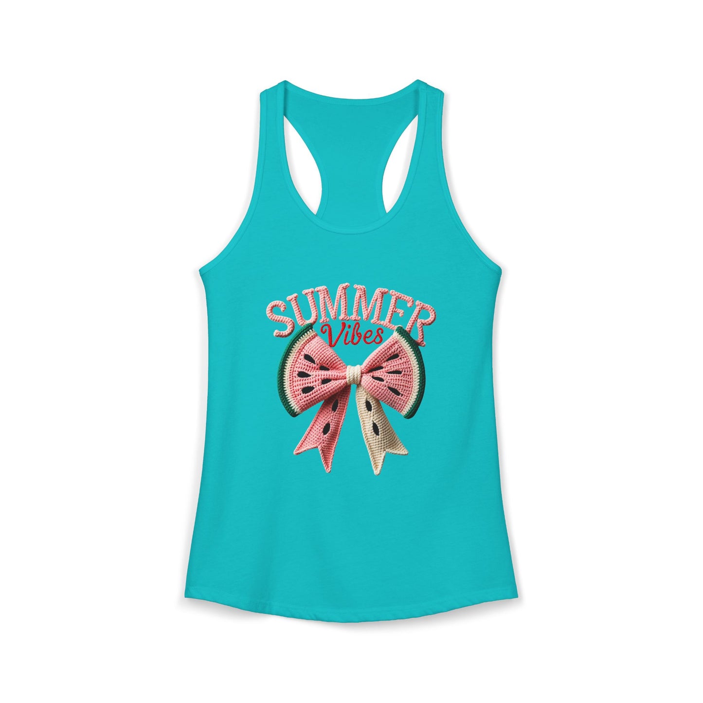 Summer watermelon bow Racerback Tank