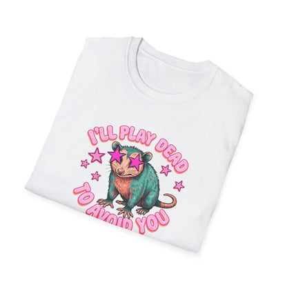 Introvert Sloth T-Shirt — "I’ll Play Dead to Avoid You" Cute Anti-Social Graphic Tee